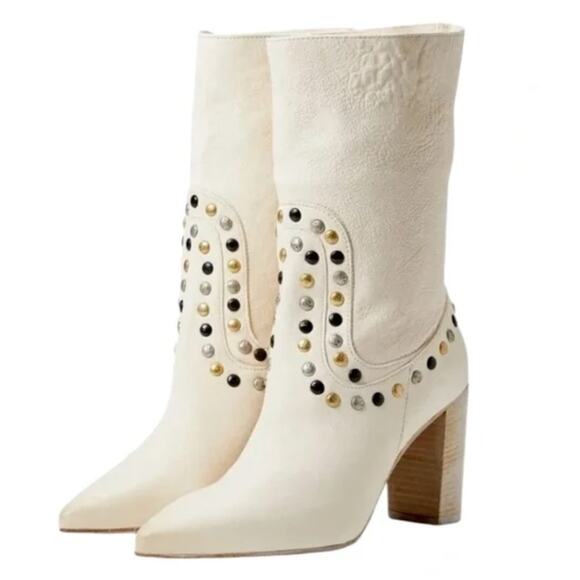 Free People Shoes - Free People Studded Dakota Heeled Boots